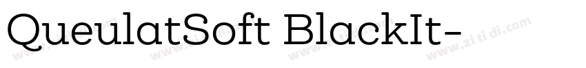 QueulatSoft BlackIt字体转换